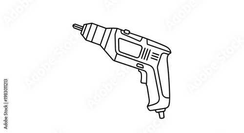 Electric drill tool for drilling holes.