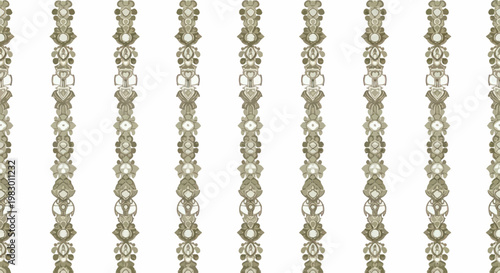 Green and gold chain links pattern.