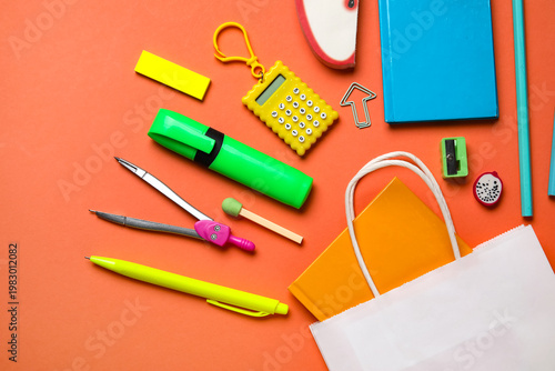 Shopping bag with different...