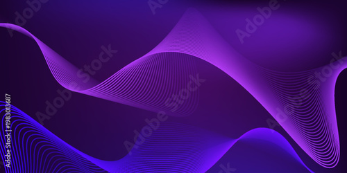 Purple abstract background with luxury elements. abstract wavy lines background purple