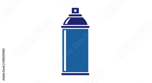Blue Spray Can Icon - Aerosol Container Graphic