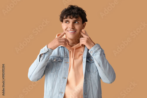 Portrait of handsome young ...