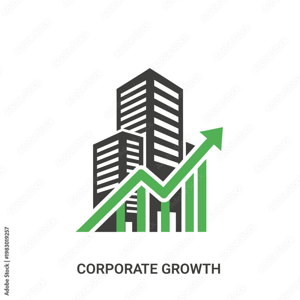 Fototapeta premium Corporate growth and development concept.