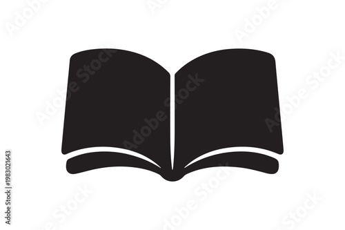 Open Book Vector Illustration of Blank Pages Isolated on White Background
