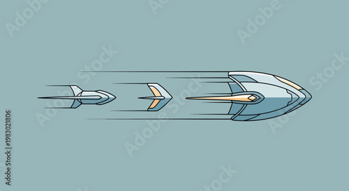 Evolution of Spaceship Design: From Simple to Advanced Futuristic Craft