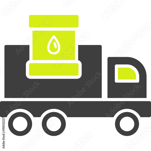 Fuel Truck Vector Icon