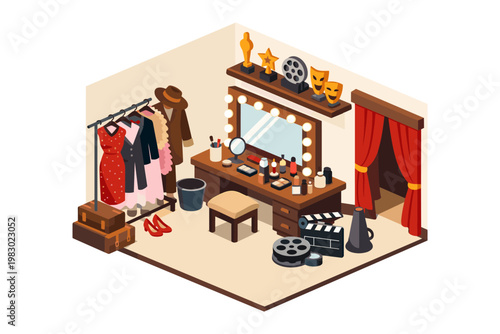 Backstage Dressing Room Scene