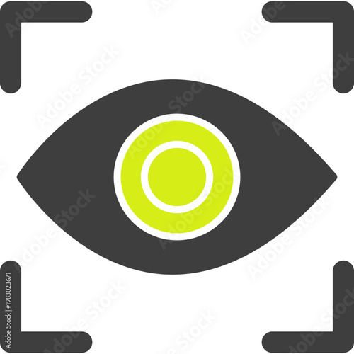 Fotografie Eye Scan Vector Icon