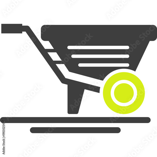 Wheelbarrow Vector Icon