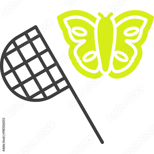 Butterfly Catcher Vector Icon