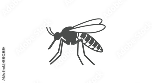 Mosquito icon isolated on white background