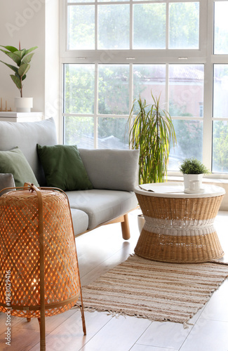 Interior of light living ro...