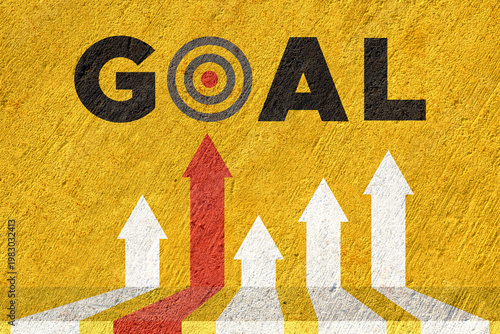 double impact for common goal, teamwork with leadership concept, collaboration work vector illustration