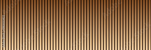 Wooden panel wall texture background with shadow effect. Vertical natural wood backdrop. Bamboo wall. Parquet board surface. Realistic vector illustration.