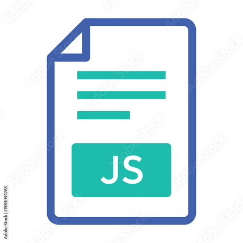 JavaScript File Icon Symbol Representing Web Development Coding Scripting And Programming Languages