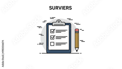 Checklist clipboard icon with pencil checklist clipboard document business planning stationery management surveying questionnaire evaluation assessment organizer compliance verification