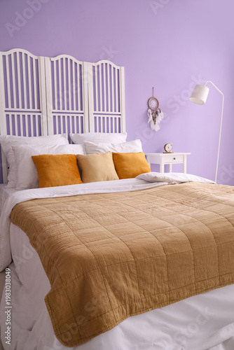 Interior of stylish bedroom...