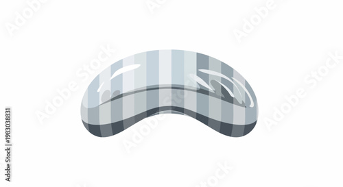 Modern Computer Mouse with Striped Pattern