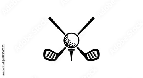 Classic Golf Sport Equipment Icon