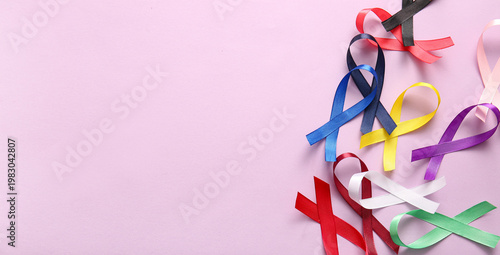 Different satin ribbons on ...