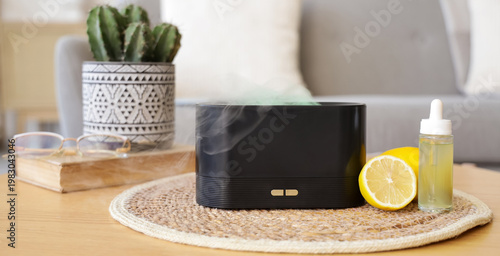 Air humidifier with essenti...