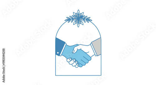Handshake Business Partnership Agreement.