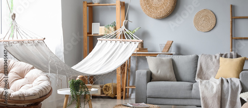 Interior of light living ro...