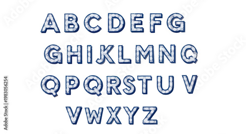Ice Alphabet Letters