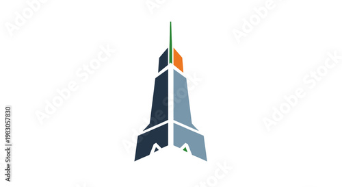 Eiffel Tower Icon Graphic Illustration.