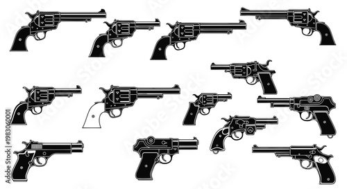 Vintage Revolver Collection: Old West Handguns and Pistols