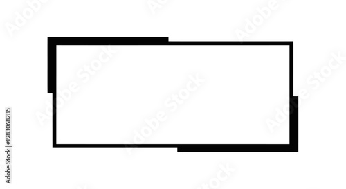 Modern geometric frame with minimalist abstract design.