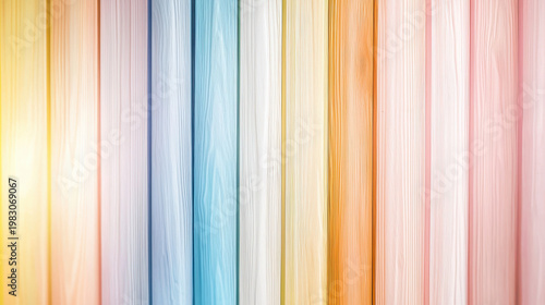 Bright rainbow background with colorful vertical stripes creating vibrant and cheerful atmosphere