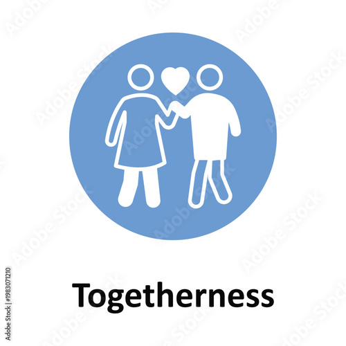  Togetherness Vector icon which can easily modify or edit