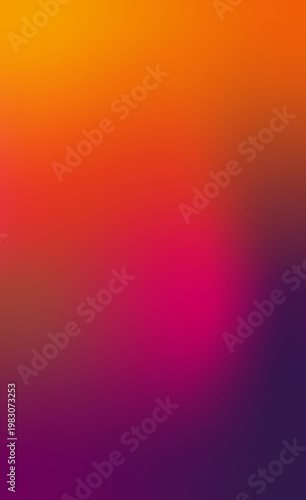 Smooth gradient transitioning from warm orange to deep purple with soft focus for versatile background applications