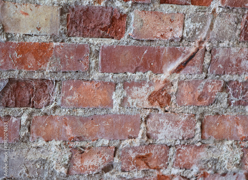 Eine Steinwand Textur mit Klinker.