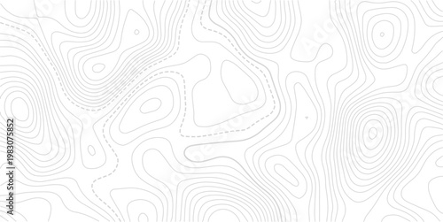 Luxury abstract Topographic line map. Modern design with black background with topographic wavy pattern design.topo map texture. Dense lines, Background of the topographic map.