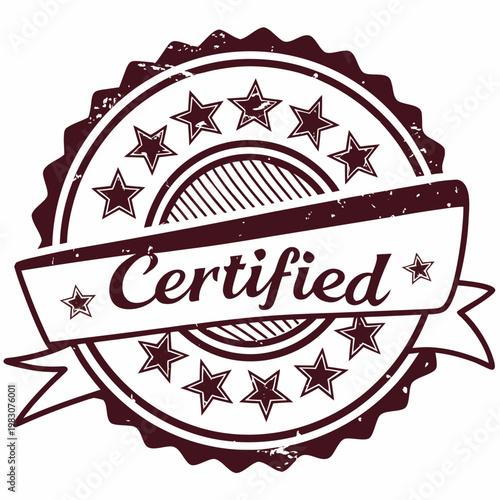 vector stamp with the text