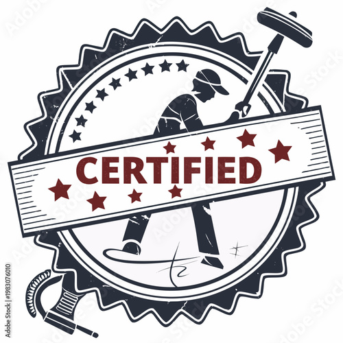 vector stamp with the text