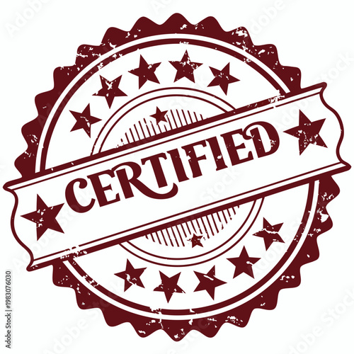 vector stamp with the text