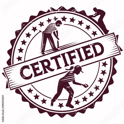 vector stamp with the text