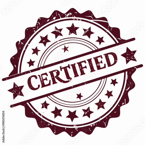 vector stamp with the text