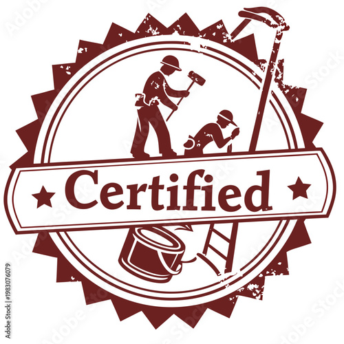 vector stamp with the text