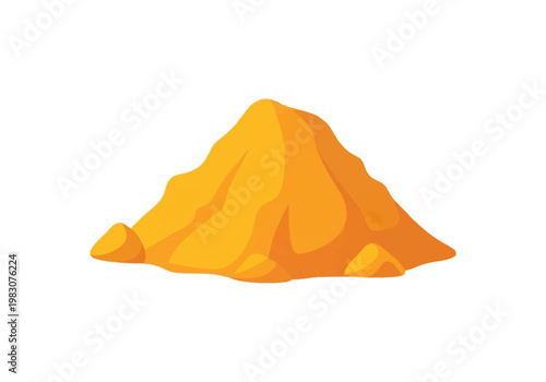 An illustration shows a large pile of gold in a mound shape.