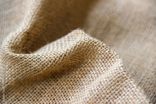 Photos Burlap Fabric Texture with Natural Folds
