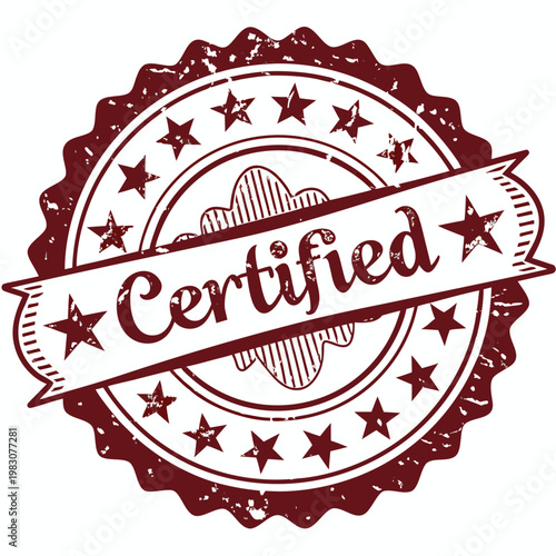 vector stamp with the text