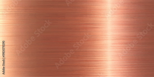 Brushed copper metal texture with warm reddish orange hues creating an elegant and modern background