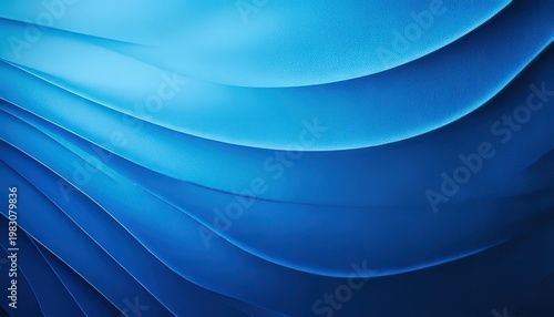 Abstract Blue Wave Pattern With Light Reflections And Subtle Texture