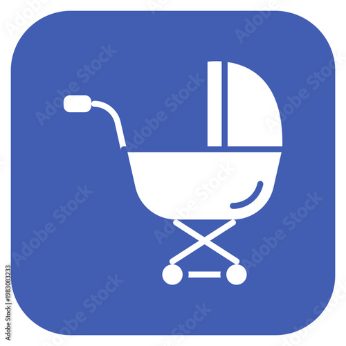Baby Stroller Icon Style