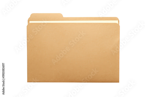 Manila folder holding documents, organizing business archives and important office files, transparent background