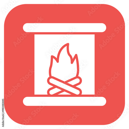 Fireplace Icon Style